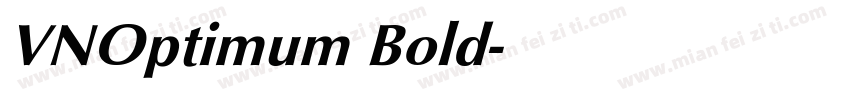 VNOptimum Bold字体转换